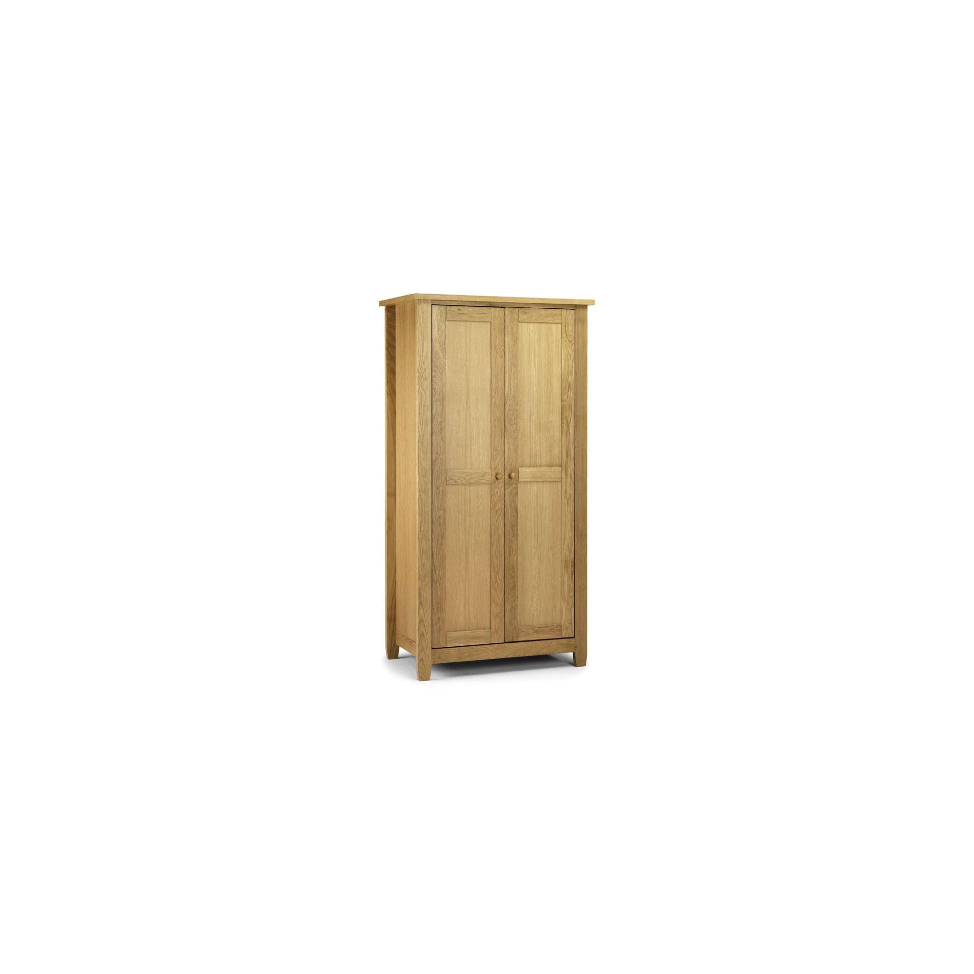 Julian Bowen Lyndhurst 2 Door Wardrobe in American White Oak at Tesco Direct