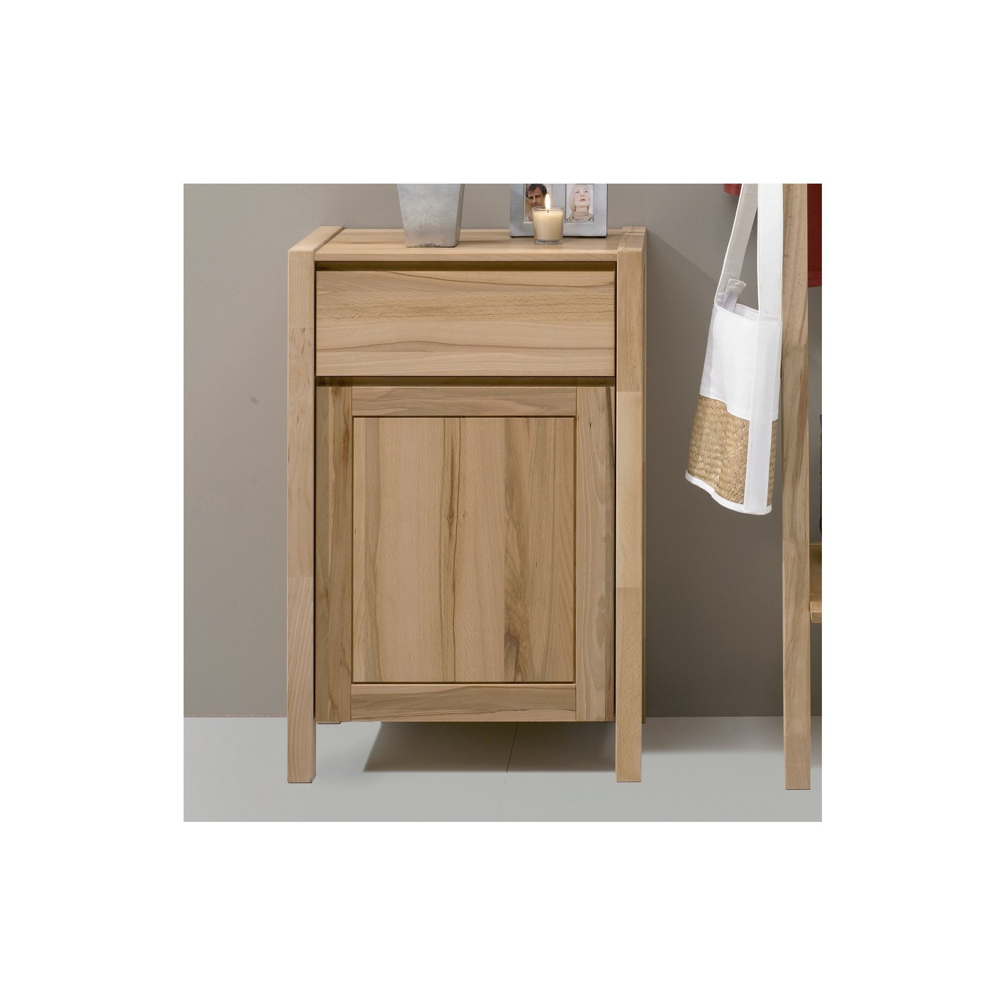 Oestergaard Mille Chest of Drawers with 1 Drawer - Heartwood Beech solid at Tesco Direct