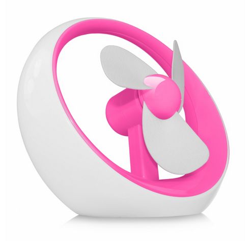 Image of Cennett Usb Pop Fan - White/pink
