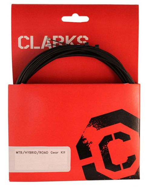 Image of Clarks Stainless Steel Mtb / Hybrid / Road Gear Cable Kit (carded)