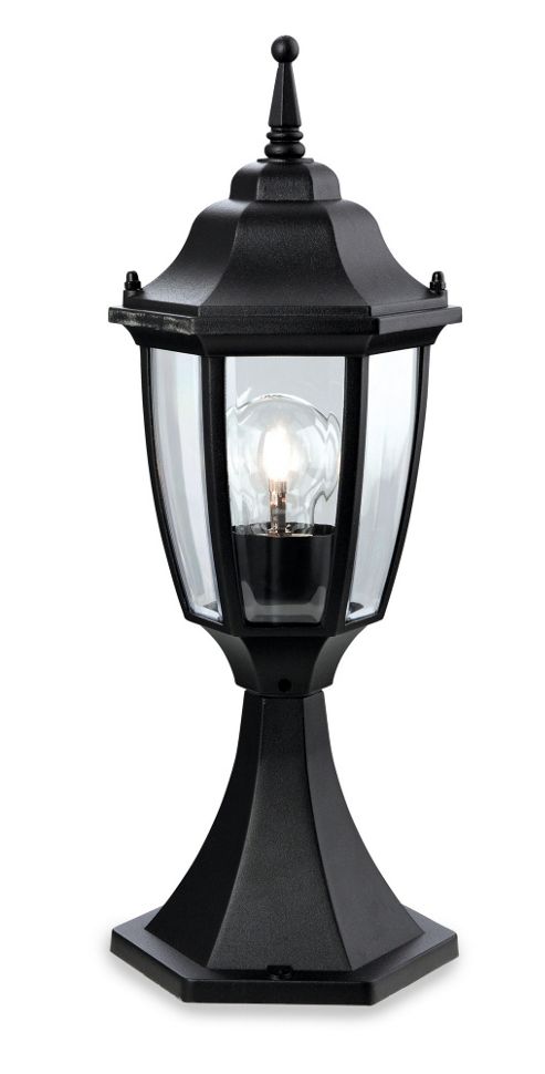 Image of Firstlight Faro Pillar Outdoor Path Lantern In Black
