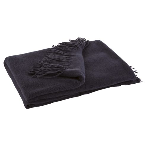 Image of Fine Knit Throw, Blue