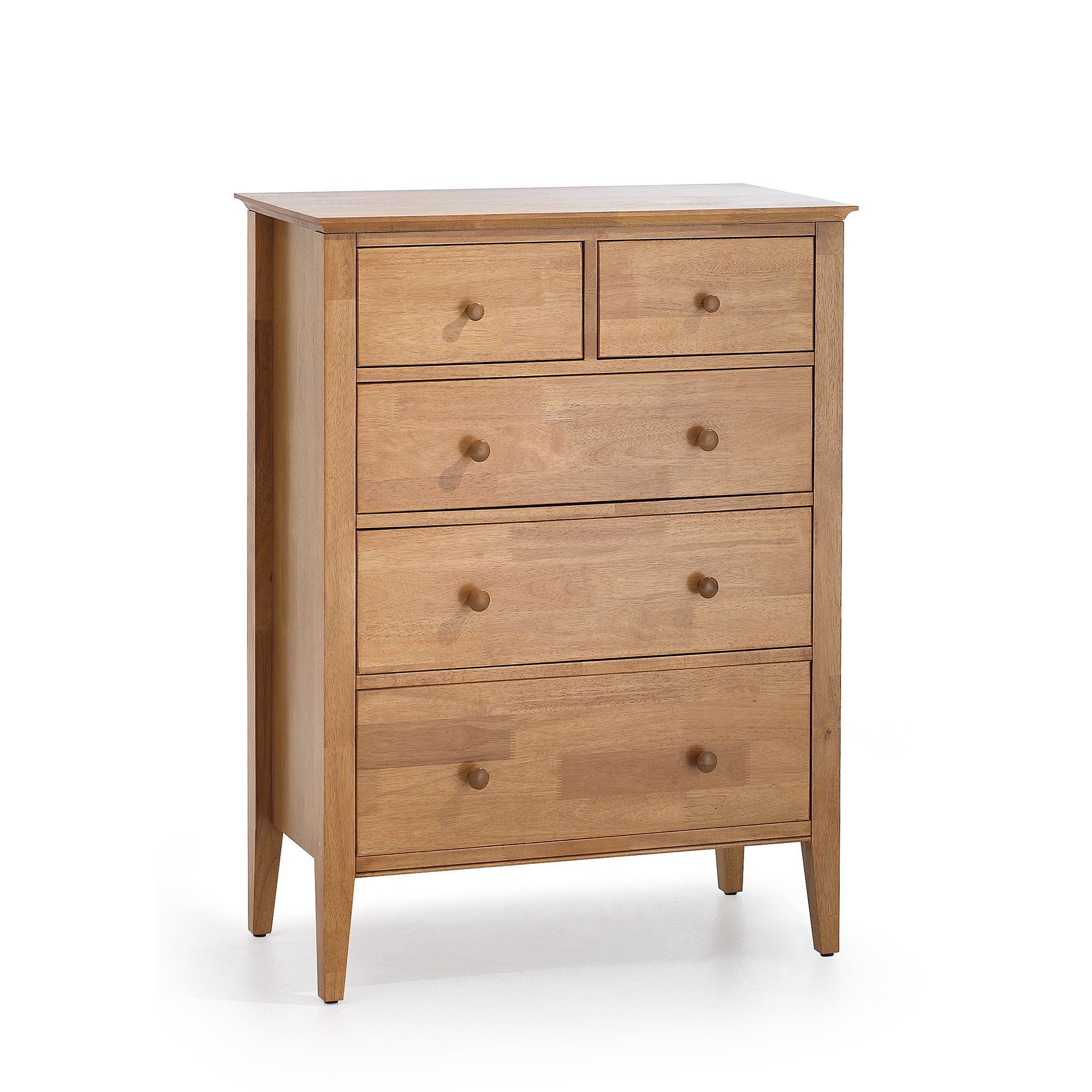 Serene Furnishings Grace 5 Drawer Chest - Golden Cherry at Tesco Direct