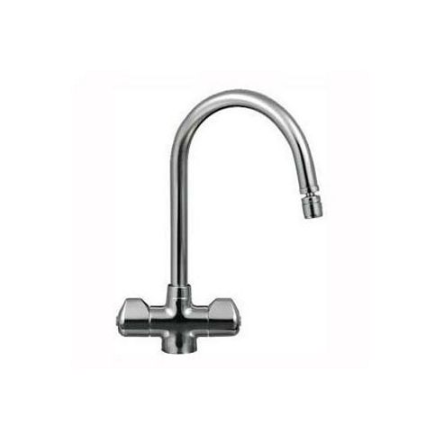 Franke Moselle Double Flush Fit Handle Kitchen Sink Mixer Tap, Chrome