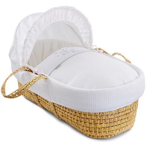 Image of Clair De Lune Palm Moses Basket (stardust White)