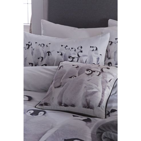 Image of Catherine Lansfield Home Cosy Corner Multi Coloured Penguins Colony Cushion Cover