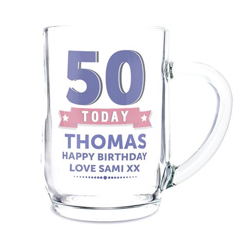 Image of Personalised Birthday Star Age Tankard