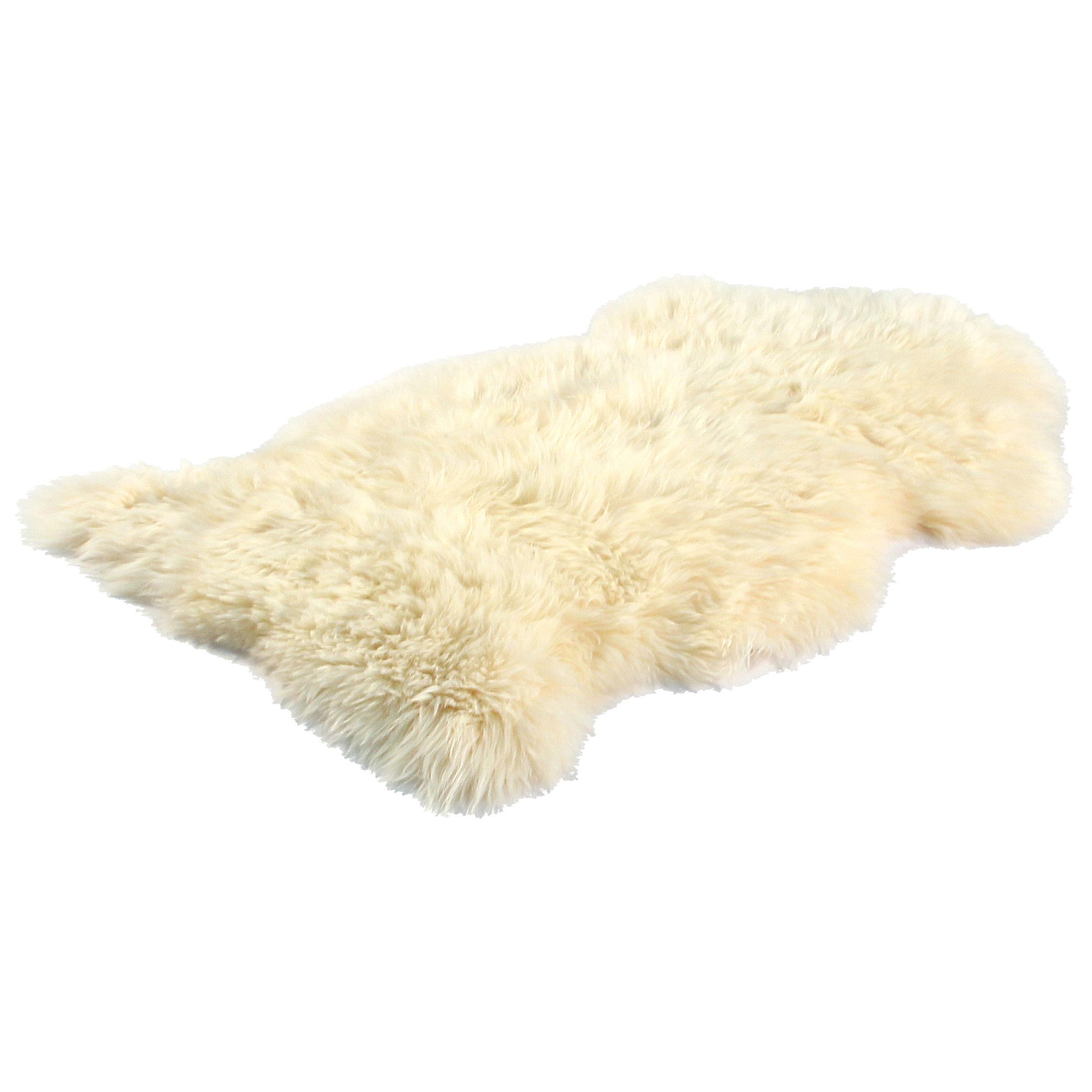 Bowron Sheepskin Long Wool Gold Star Rug in Champagne - 180cm H x 214cm W (Eight Piece) at Tescos Direct