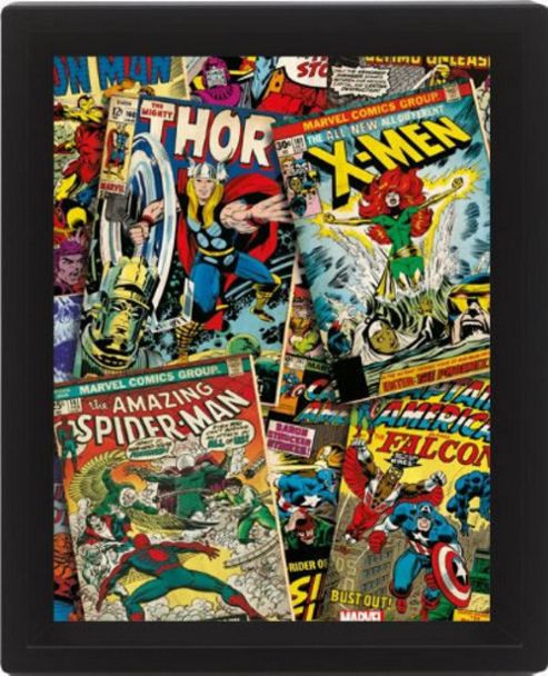 Image of Marvel Comics Framed 3d Picture
