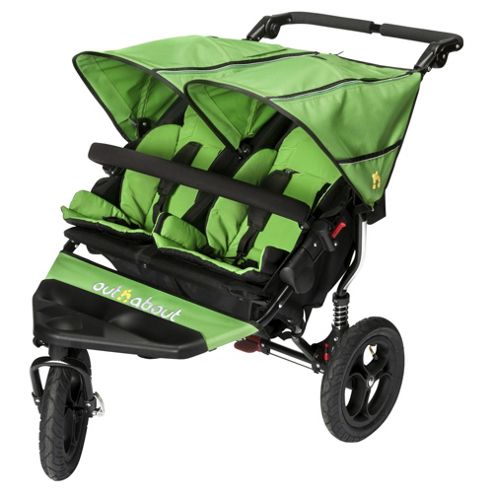 Image of Out N About Nipper Double Pushchair V4, Mojito Green