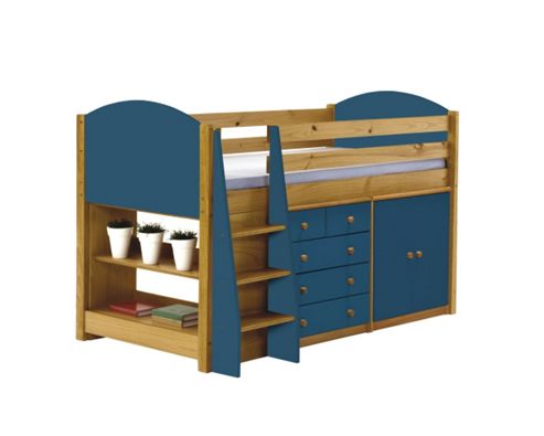 Image of Verona Mid Sleeper Set 2 Antique With Blue Details