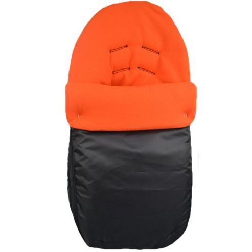 Image of Preciouslittleone Car Seat Footmuff (black/orange)