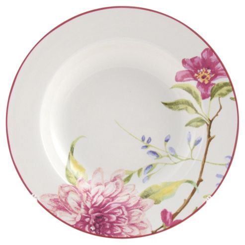 Image of Tesco China Blossom Porcelain Soup Bowl