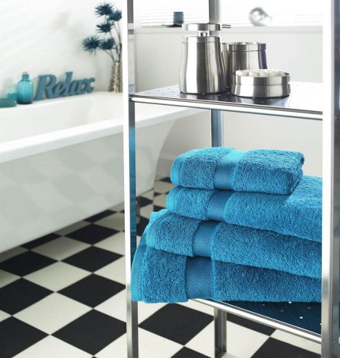 Image of Luxury 600gsm Supreme 100% Egyptian Cotton Towel - Blue