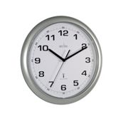 Acctim 74137 Cadiz Radio Control Wall Clock Silver