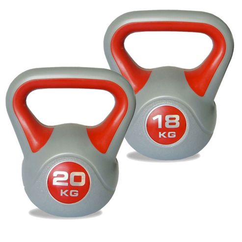 Image of Body Power 18kg & 20kg Vinyl Kettlebell Set