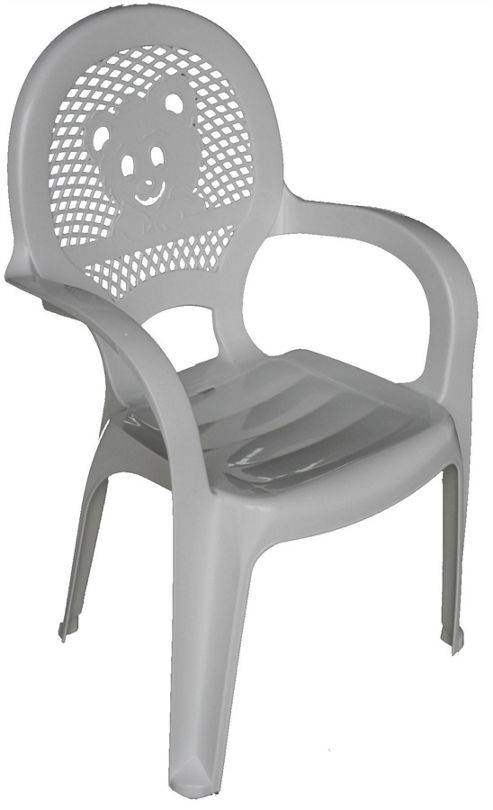 Image of Resol Childrens Garden Plastic Chair - White - (1 Chair)
