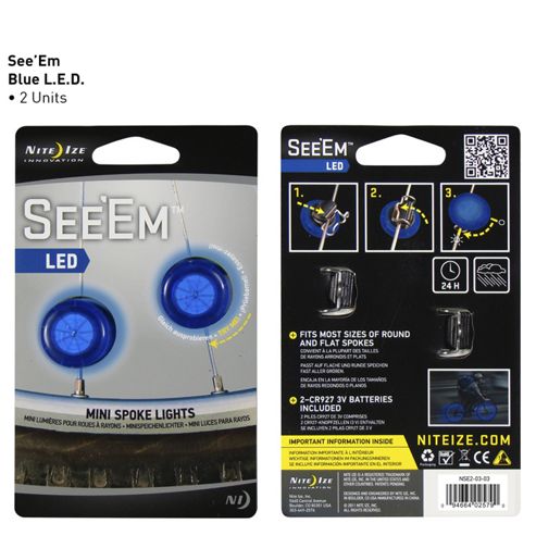 Image of Nite-ize See'ems Mini Led Spoke Light Blue