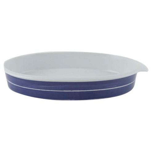 Image of Tesco Stripe Ceramic Oval Roasting Dish