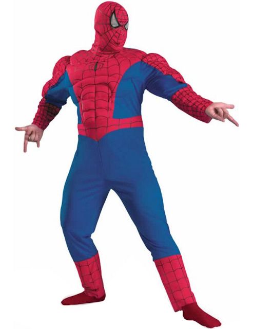 Image of Muscle Chest Spiderman Super Hero Costume (plus Size)