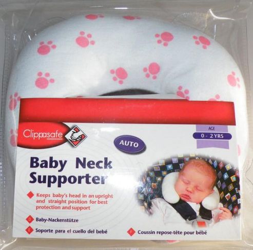 Image of Clippasafe Baby Neck Supporter Pink