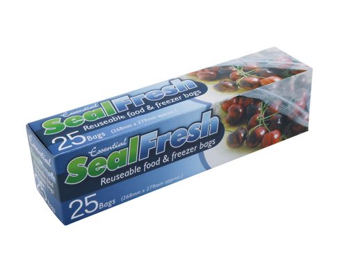 Image of Essential Zips25 Sealfresh Food Freezer Bag X25