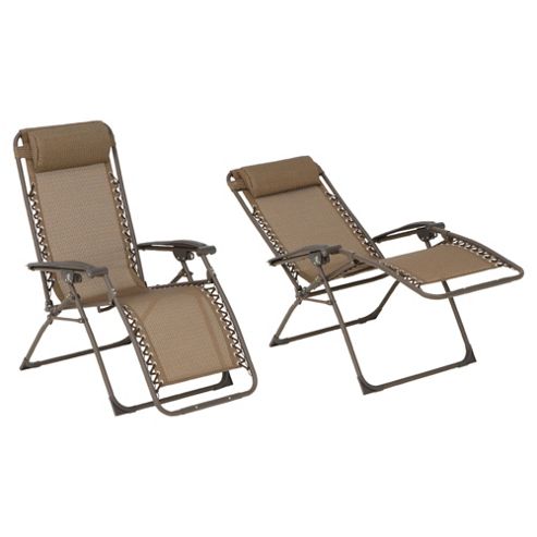 Buy Gravity Recliner Sun Lounger, Tweed From Our Garden Chairs Range 