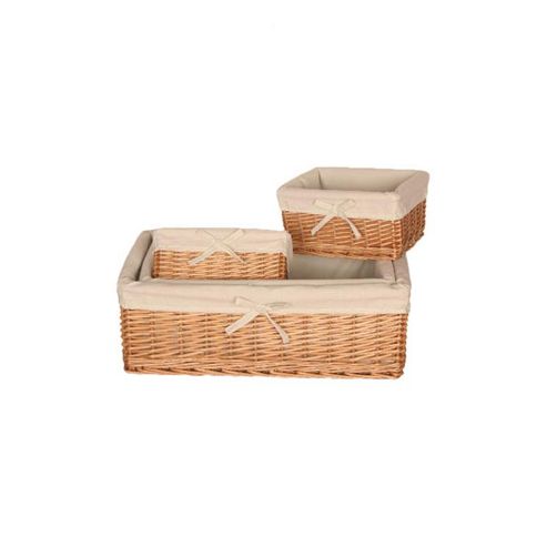 Image of Wicker Valley Willow Storage Basket (set Of 4)