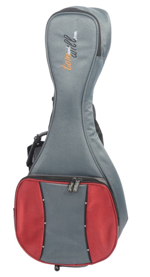 Image of Tom And Will Mandolin Gig Bag - Red And Grey