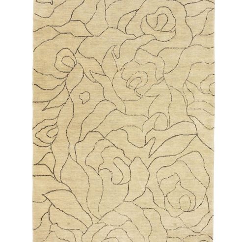 Image of Think Rugs Cambridge Natural Beige Knotted Rug - 120 Cm X 180 Cm (3 Ft 9 In X 5 Ft 11 In)
