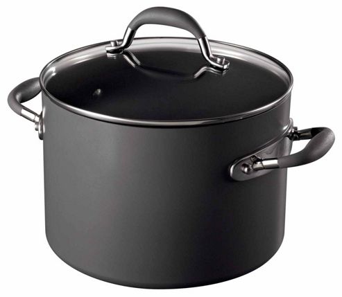 Image of Raymond Blanc 24cm 7.6l Hard Anodized Aluminium Stockpot
