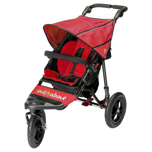 Image of Out N About Nipper Single Pushchair V4, Carnival Red