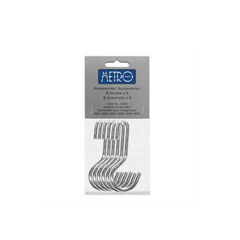 Image of Hahn Metro Wall Rail Set Of 6 Hooks