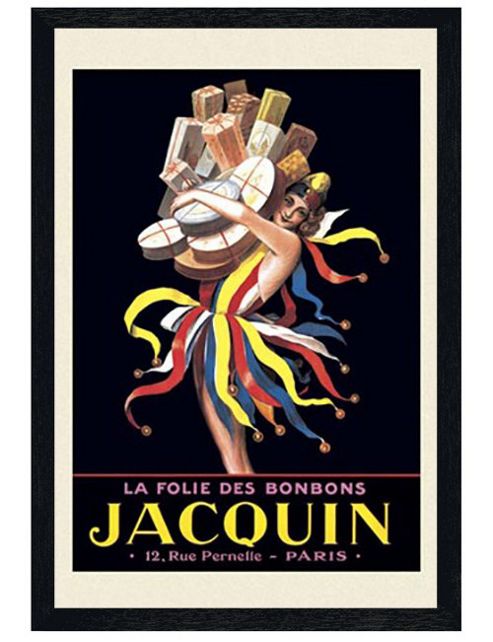 Image of Leonetto Cappiello Black Wooden Framed Jacquin Poster