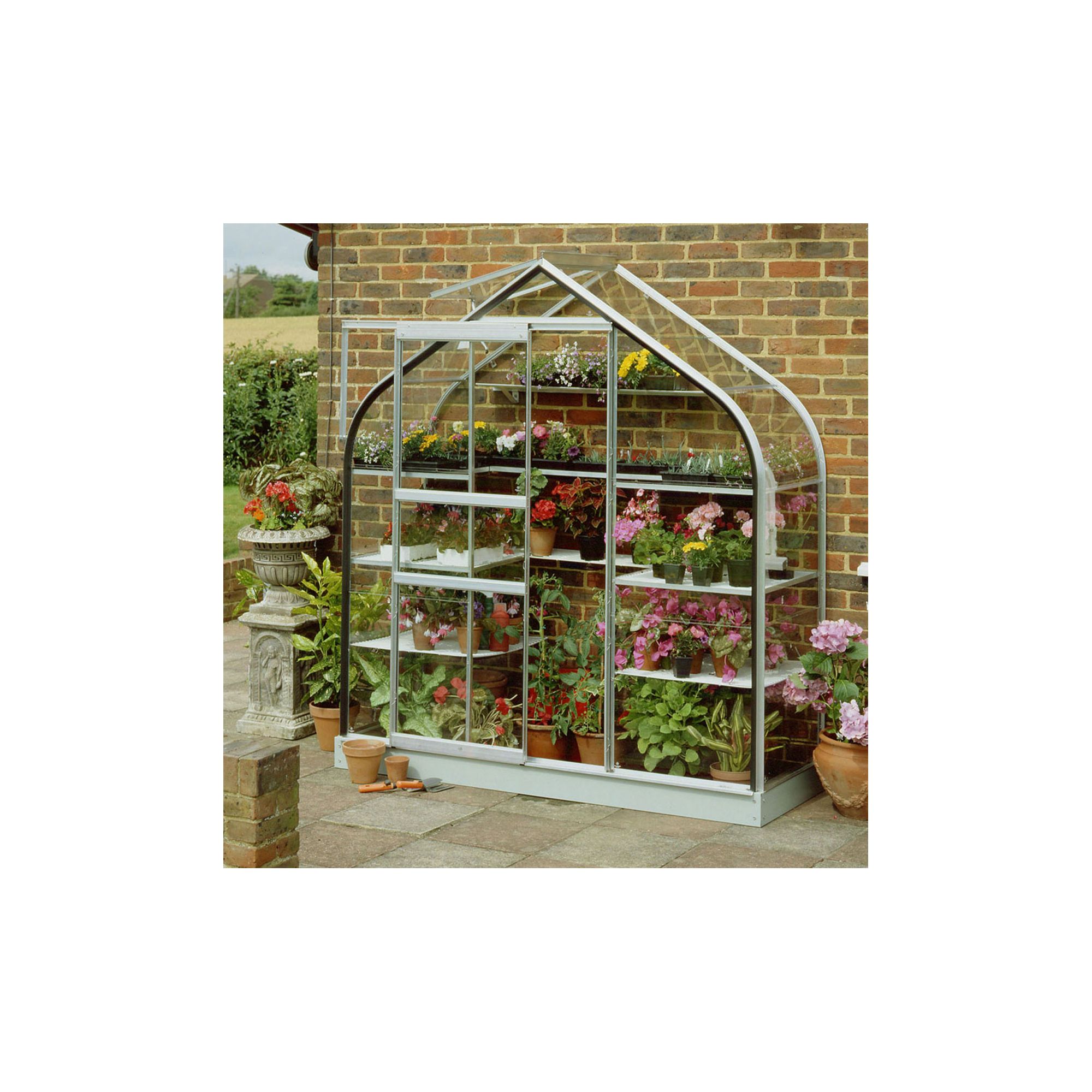 Halls 6x2 Supreme Wall Greenhouse - Toughened Glass at Tesco Direct