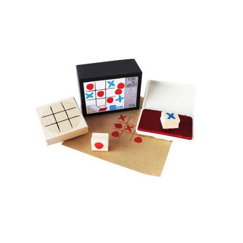 Image of Yellow Owl Workshop Stamp Set - Tic Tac Toe