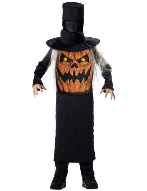 Image of Child Pumpkin Jack Mad Hatter Costume Medium