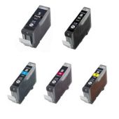 Morelnks 5 Compatible Ink Cartridges to Replace CLI8 / PGI5 - Cyan / Magenta / Yellow / Black