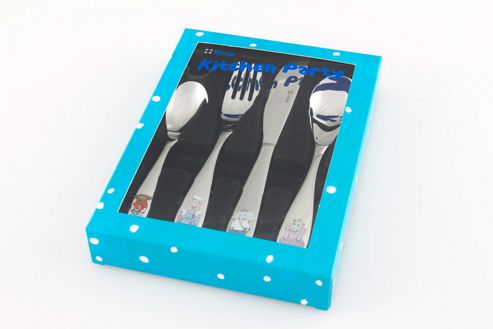 Image of Sola Switzerland Kitchen Party 4 Piece Cutlery Box Set - Blue