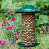 Diamond peanut bird feeder