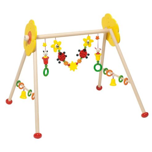 Image of Heimess 763334 Wooden Baby Gym (ladybird And Flower)