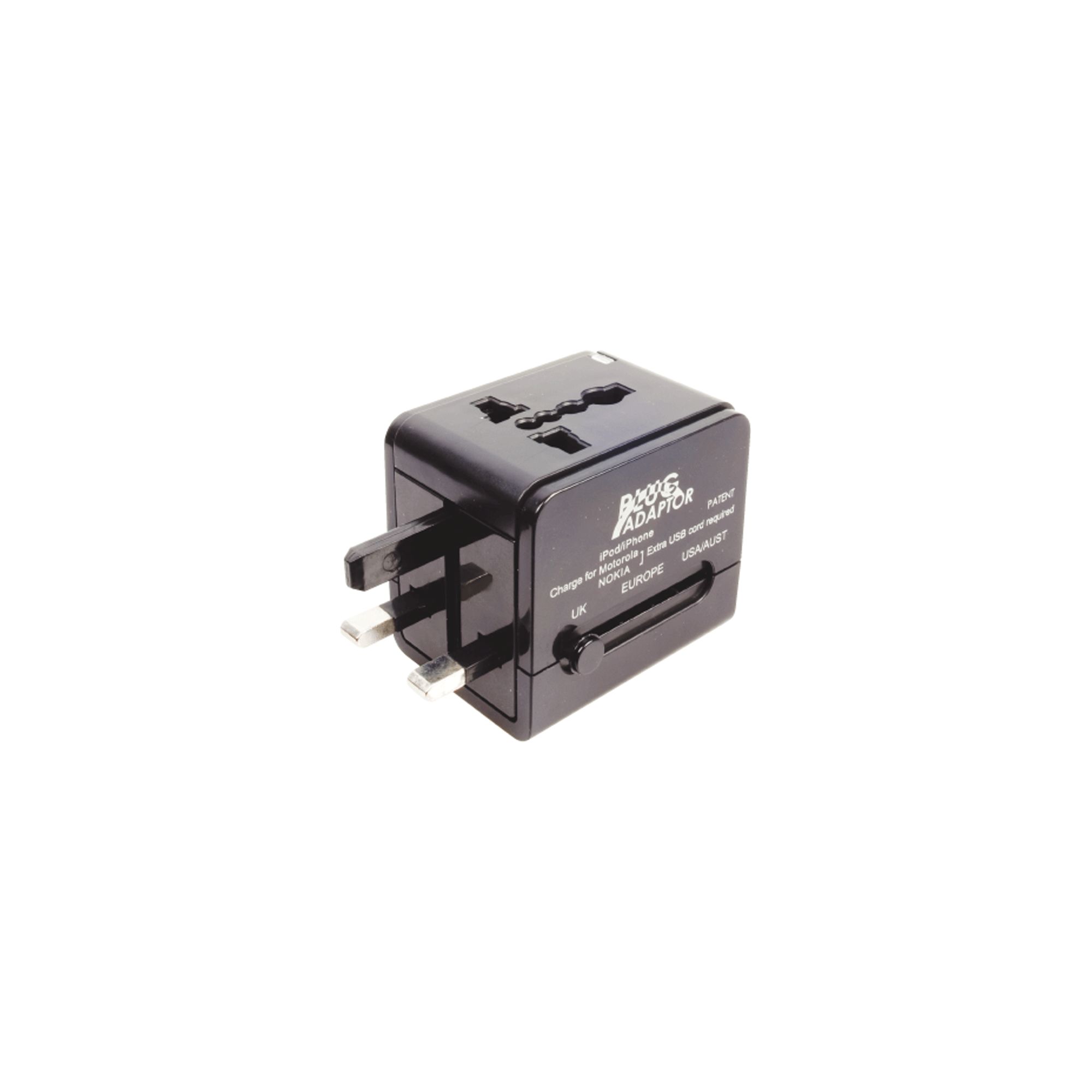 Worldwide Travel Adaptor with 1A USB Charger