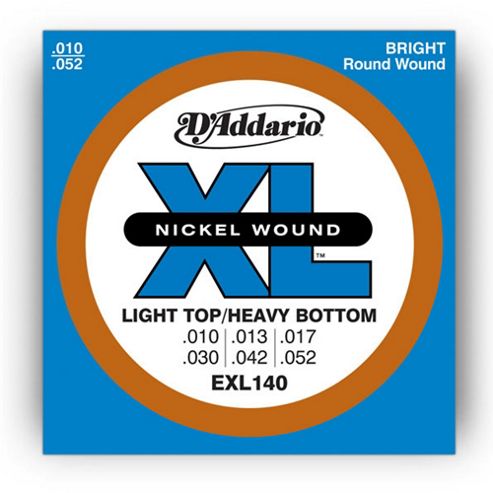 Image of D'addario Exl140 Electric Guitar Strings - Light/heavy