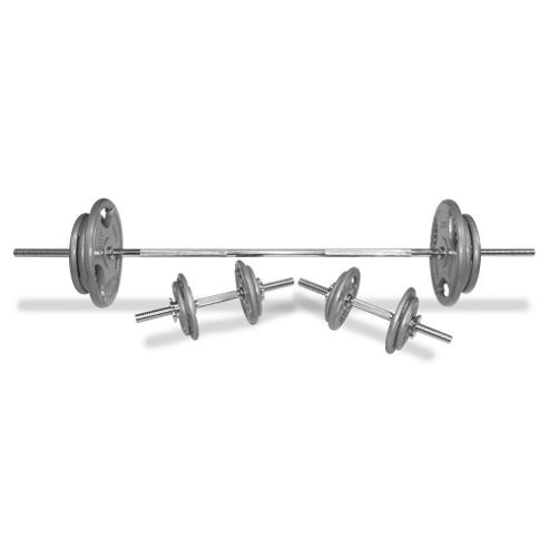 Image of Body Power 70kg 5ft Tri-grip Spinlock Set