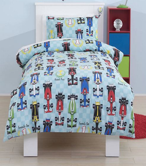 Image of Formula 1 Race Car Double Duvet