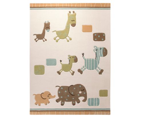 Image of Esprit Lucky Zoo Beige Kids Rug - 120cm X 180cm