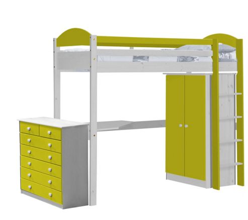 Image of Maximus High Sleeper Set 2 White And Lime