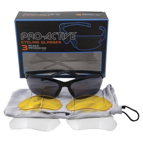 Image of Pro-active Triple Lens Cycling Glasses