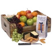 Fruit Basket With Cheese and Crackers (FB18)