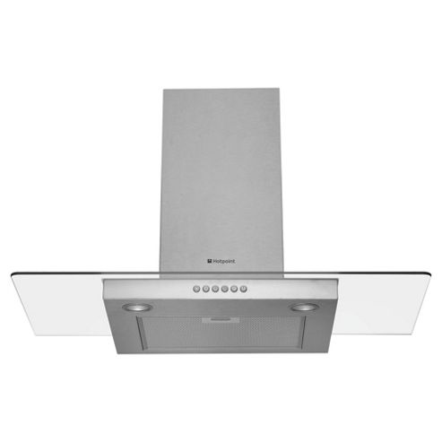 Image of Hotpoint Hdf9.5sab, 90cm, Chimney Hood, Inox